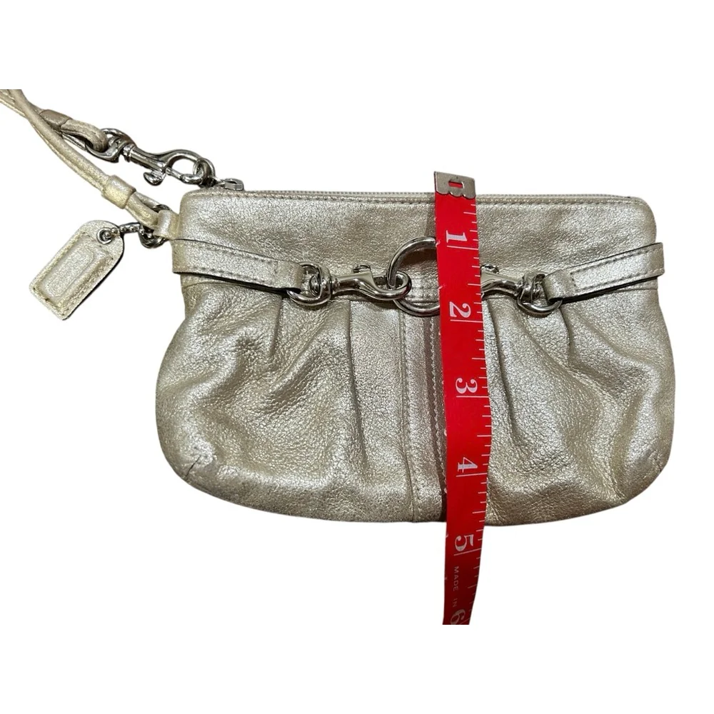 Coach Gold Wristlet Small